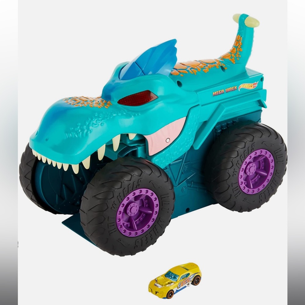 Mega-Wrex Monster Truck Toy - Turquoise and Violet